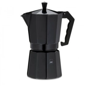 Кофеварка гейзерная KELA Italia. 450 мл. 9 чашек. черная (10555)