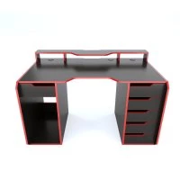 Геймерський стіл "CH" Legion-2, чорний-червоний
