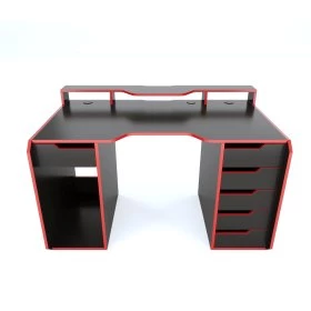 Геймерський стіл "CH" Legion-2, чорний-червоний