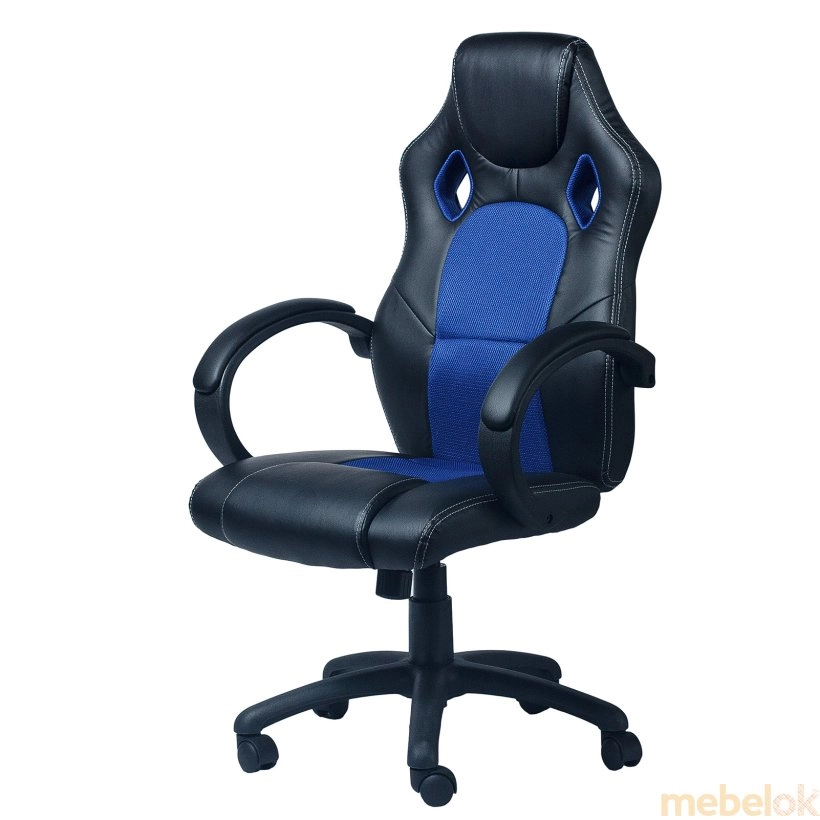 Кресло геймерское Daytona черно-синий от фабрики Zeus (Зевс)