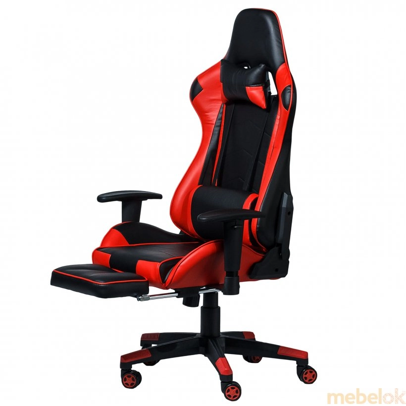 Кресло геймерское Drive-Omega черно-красный от фабрики Zeus (Зевс)