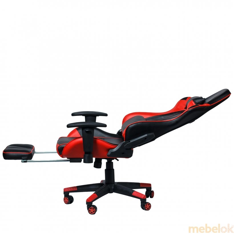 стул с видом в обстановке (Кресло геймерское Drive-Omega черно-красный)