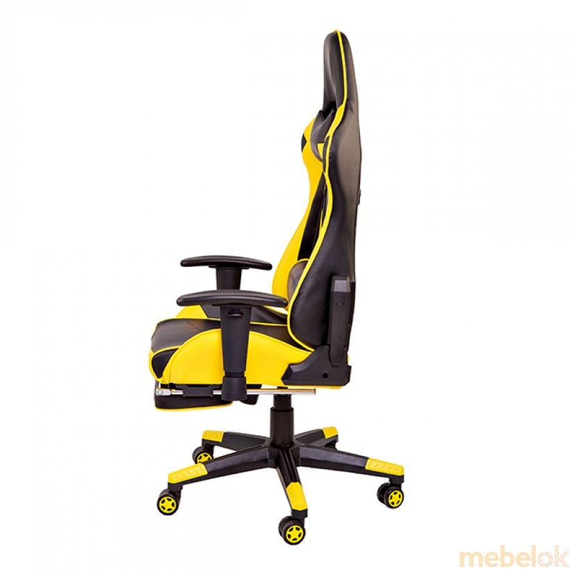 Кресло геймерское Drive-Omega черно-желтый от фабрики Zeus (Зевс)
