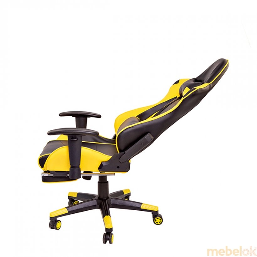 Кресло геймерское Drive-Omega черно-желтый с другого ракурса