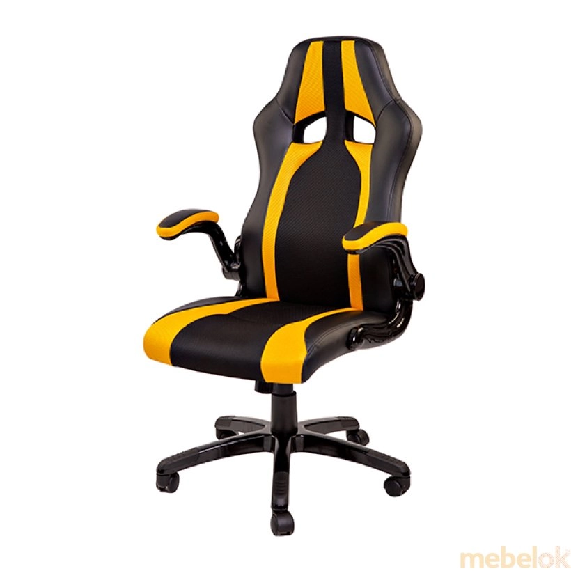 Крісло геймерське Miscolc чорно-жовтий від фабрики Zeus (Зевс)