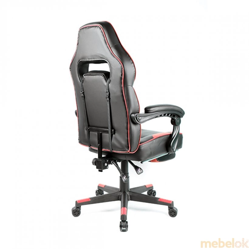 стілець з виглядом в обстановці (Крісло геймерське Parker-2 чорно-червоний)