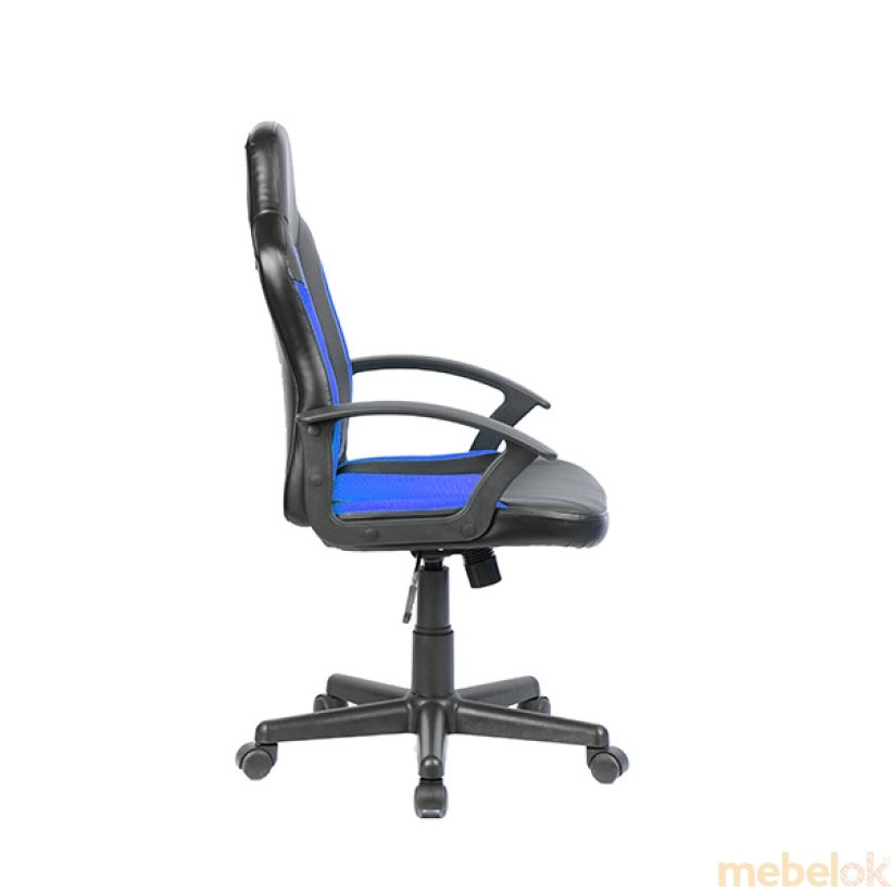стілець з виглядом в обстановці (Крісло геймерське Tifton чорно-синій)
