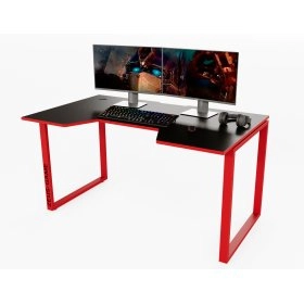 Геймерський ігровий стіл Unicron, чорно-червоний