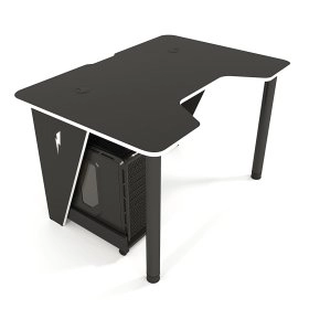 Геймерський стіл ігровий IVAR-1400 чорно-білий