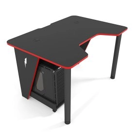 Стол геймерский игровой IVAR-1400 черно-красный