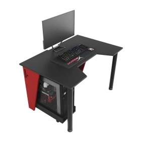 Геймерский игровой стол GAMER-1 красно-черный