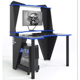 Геймерський стіл IVAR-3, чорний-синій