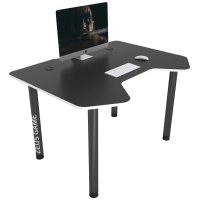 Геймерський стіл Pixel, чорно-білий