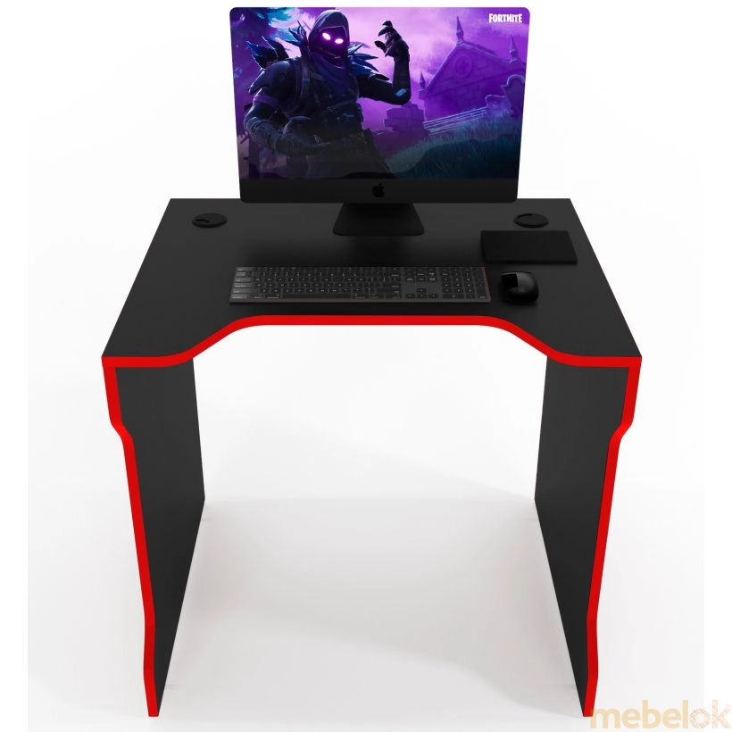 Геймерский стол TRON-3, черный-красный от фабрики Zeus (Зевс)