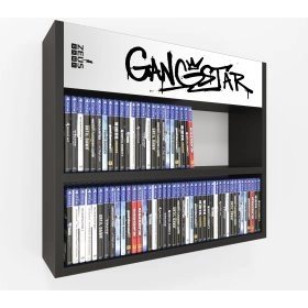 Настінна полиця-постер Gangstar чорний