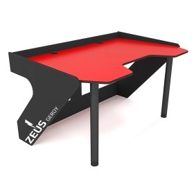 Геймерський стіл ергономічний GEROY червоно-чорний