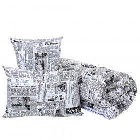 Комплект одеяло та подушка Homefort «Дуэт Ньюс»