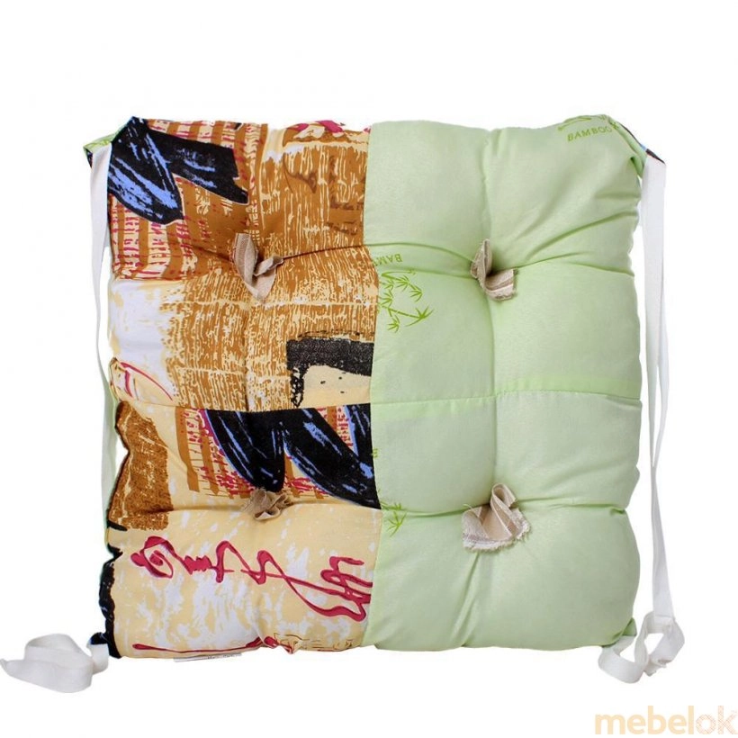 Подушка на стул з завязками «Классическая» Homefort 40х40х6 см
