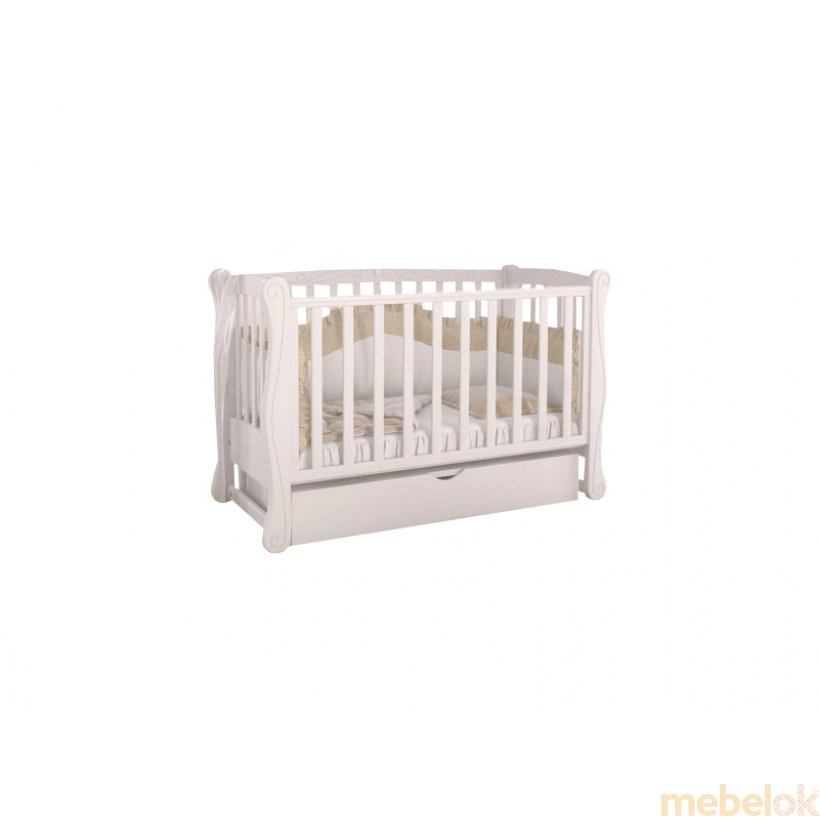 Кроватка детская Lux-1 белый