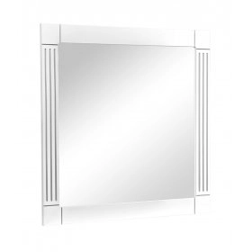 Зеркало Роял белый цвет 100 см патина серебро