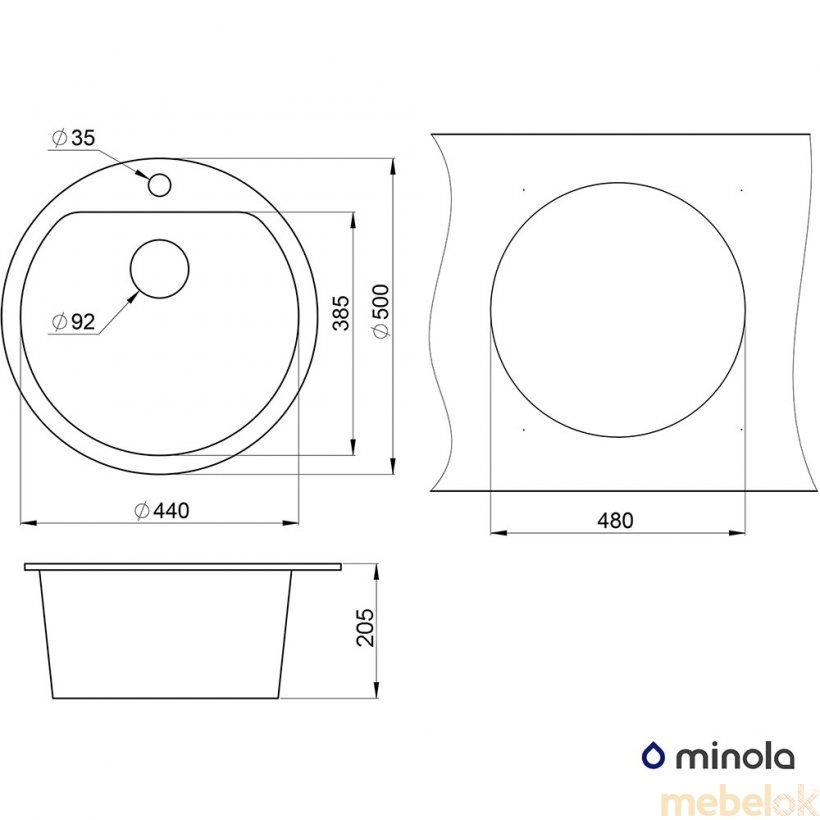 Мойка Minola MRG 1045-50 Эспрессо от фабрики Minola (Минола)