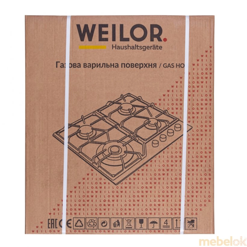 Варочная поверхность на металле WEILOR GM W604 WH от фабрики WEILOR (Вейлор)
