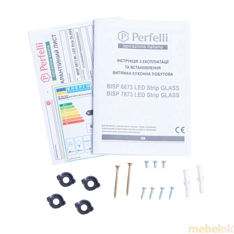 Вытяжка Perfelli BISP 6873 BL LED Strip GLASS от фабрики Perfelli (Перфелли)