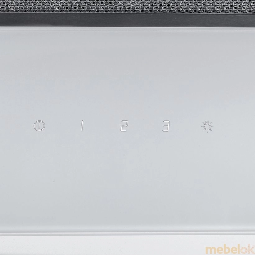 Вытяжка декоративная наклонная Minola HVS 9412 WH 850 LED с другого ракурса