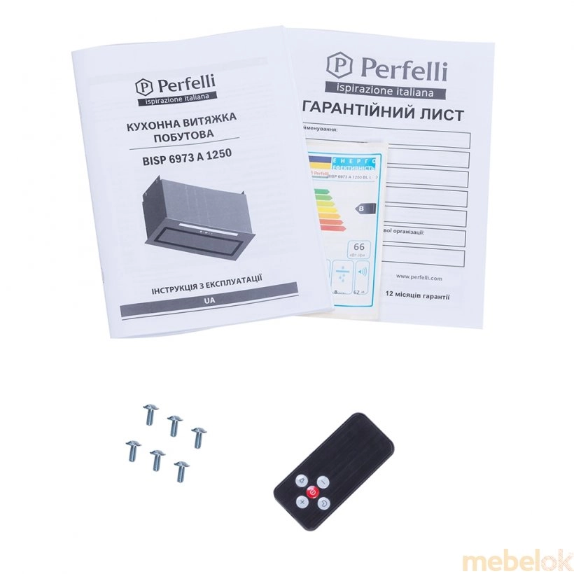Вытяжка Perfelli BISP 6973 A 1250 BL LED Strip от фабрики Perfelli (Перфелли)