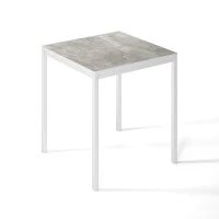 Стол обеденный Brevity Loft mini Ателье светлый/Белый металл