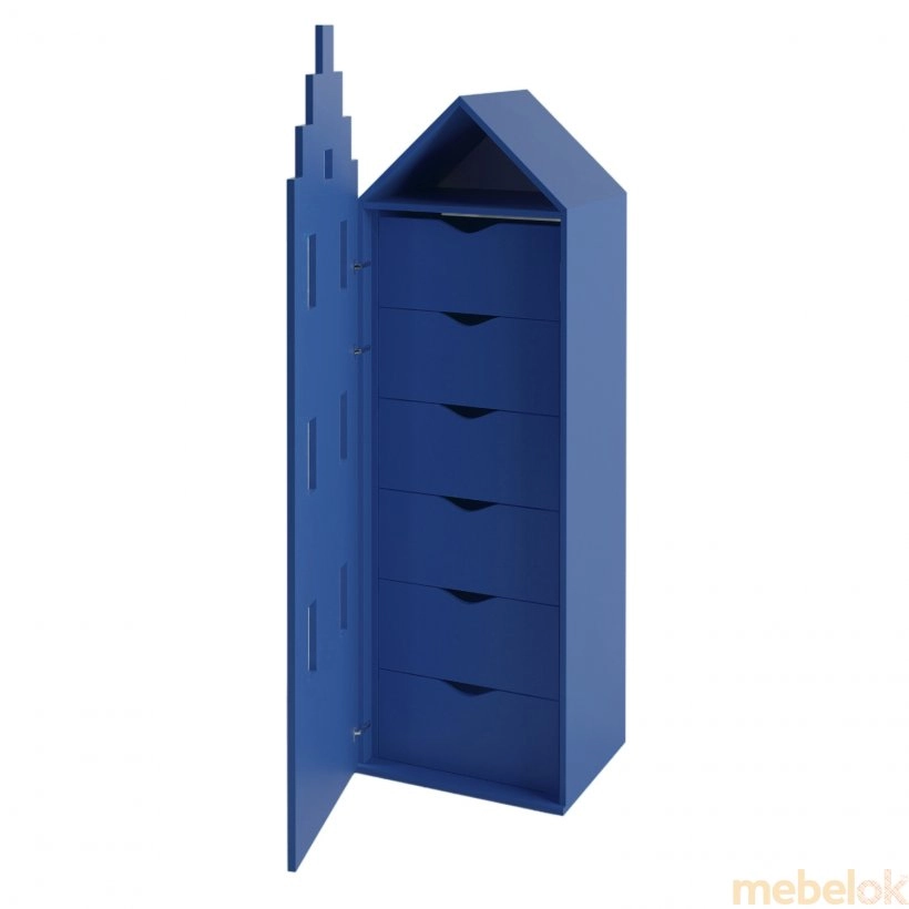 Детский шкаф комод Амстердам синий