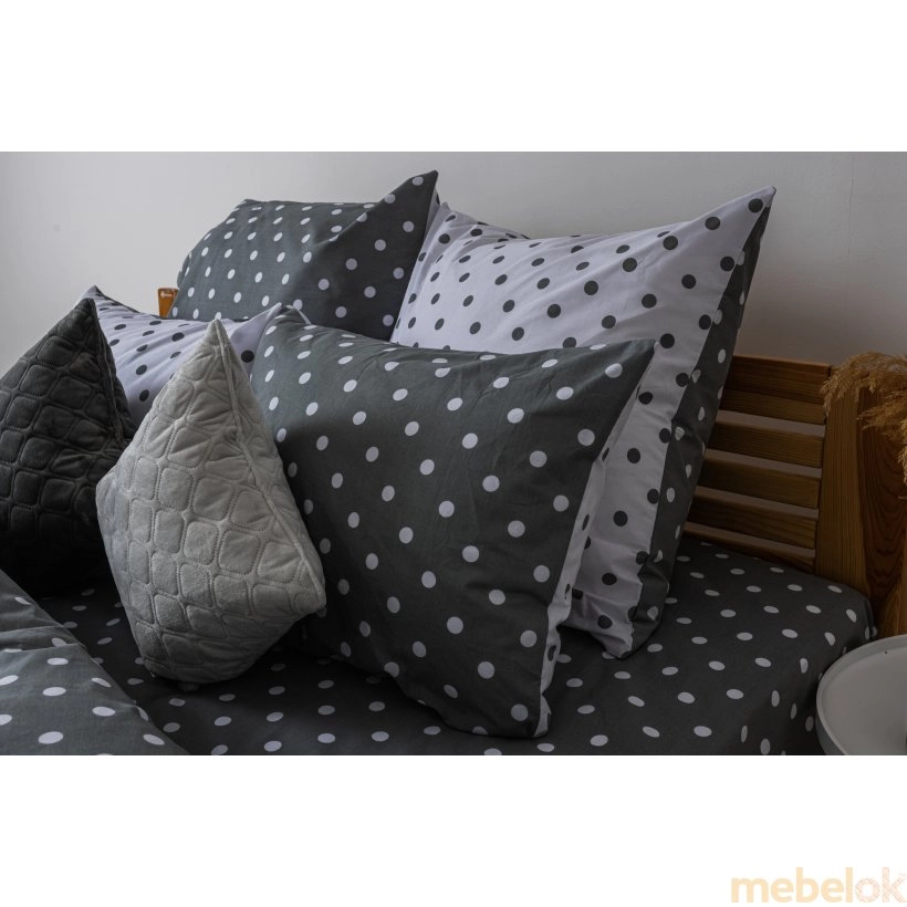 Комплект постільної білизни Happy Sleep Grey Dots двоспальний 50х70 від фабрики ТЕП (TEP)