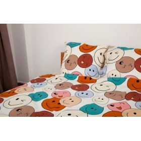 Комплект постельного белья Happy Sleep Duo Emojical евро 70х70