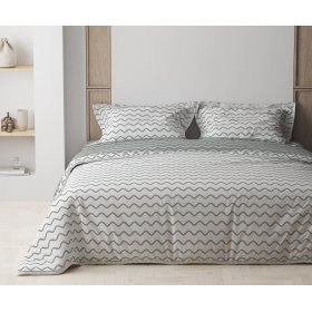 Комплект постельного белья Happy Sleep Pearl Dream-Grey евро 50х70
