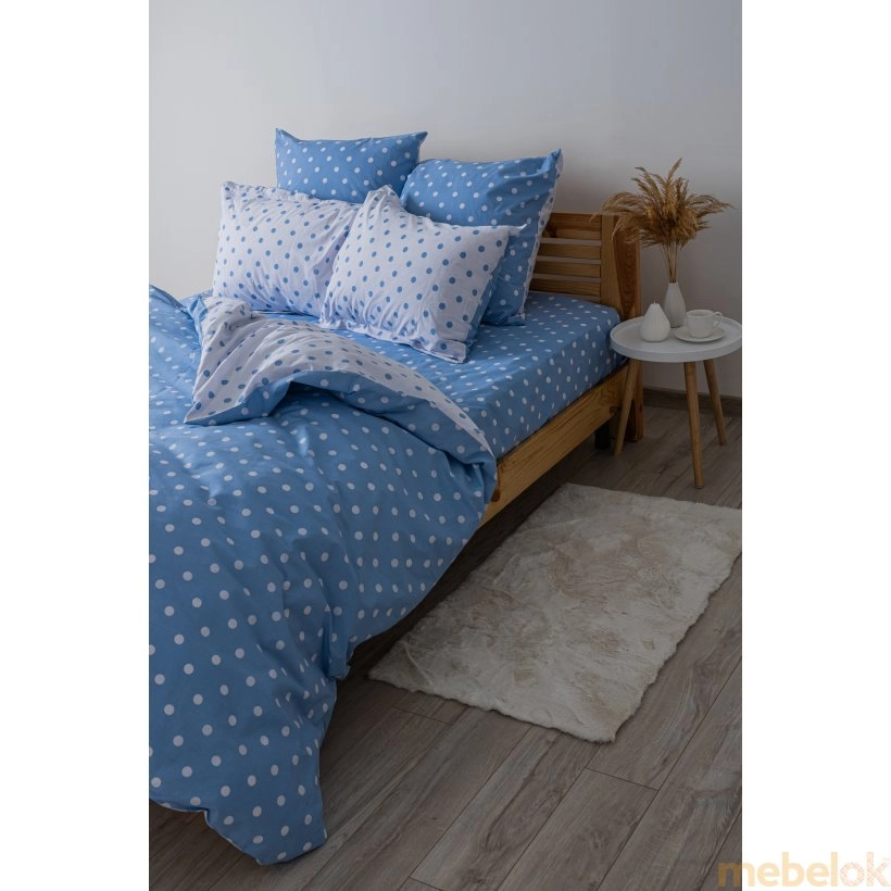 Комплект постельного белья Happy Sleep Light Blue Dots евро 50х70 от фабрики ТЕП (TEP)