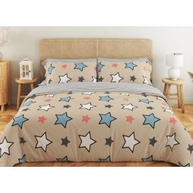 Комплект постельного белья Soft dreams Pastel Star полуторный 70х70