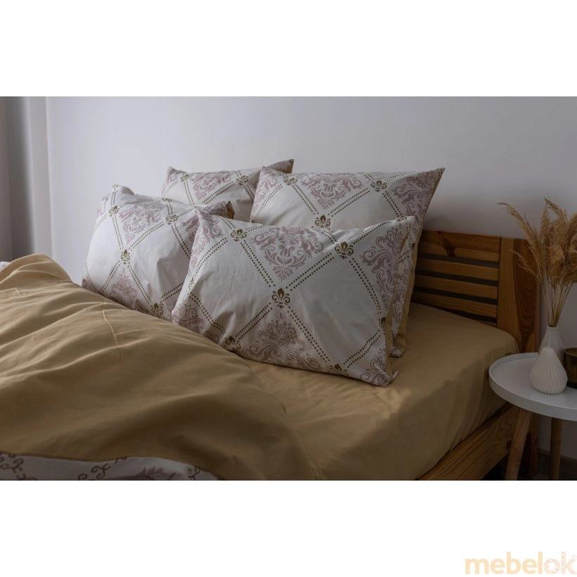 гарнитур постельного белья с видом в обстановке (Комплект постельного белья Happy Sleep Glorius евро 50х70)