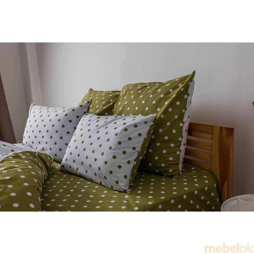 Комплект постельного белья Happy Sleep Olive Dots семейный 50х70 от фабрики ТЕП (TEP)