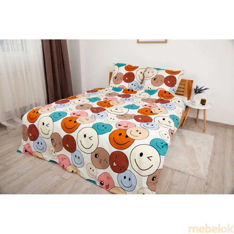 Комплект постельного белья Happy Sleep Duo Emojical евро 70х70 от фабрики ТЕП (TEP)