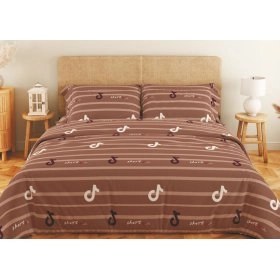 Комплект постельного белья Soft dreams Line Brown евро 70х70