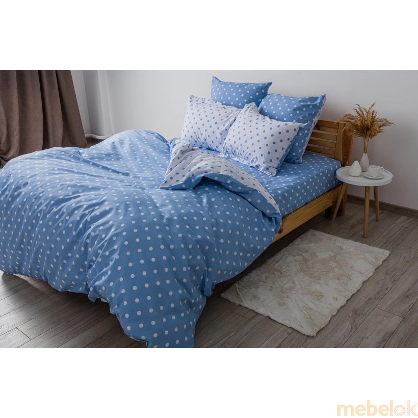 Комплект постельного белья Happy Sleep Light Blue Dots семейный 50х70 от фабрики ТЕП (TEP)