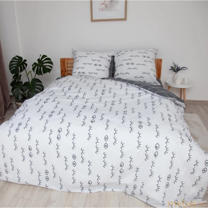 Комплект постельного белья Soft dreams White Look двуспальный 70х70 с другого ракурса