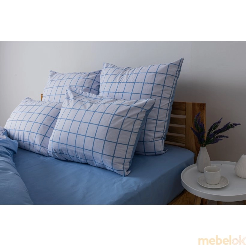 Комплект постельного белья Blue Check евро 70х70 от фабрики ТЕП (TEP)