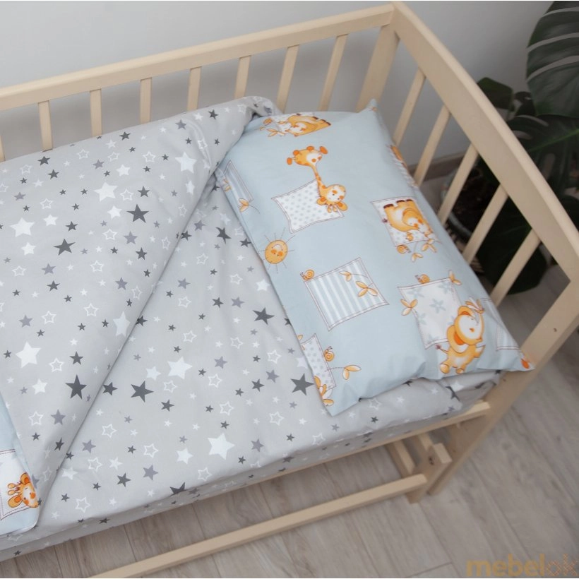 набір текстилю для дитячого ліжечка, коляски з виглядом в обстановці (Комплект дитячої постільної білизни 1-3 роки)