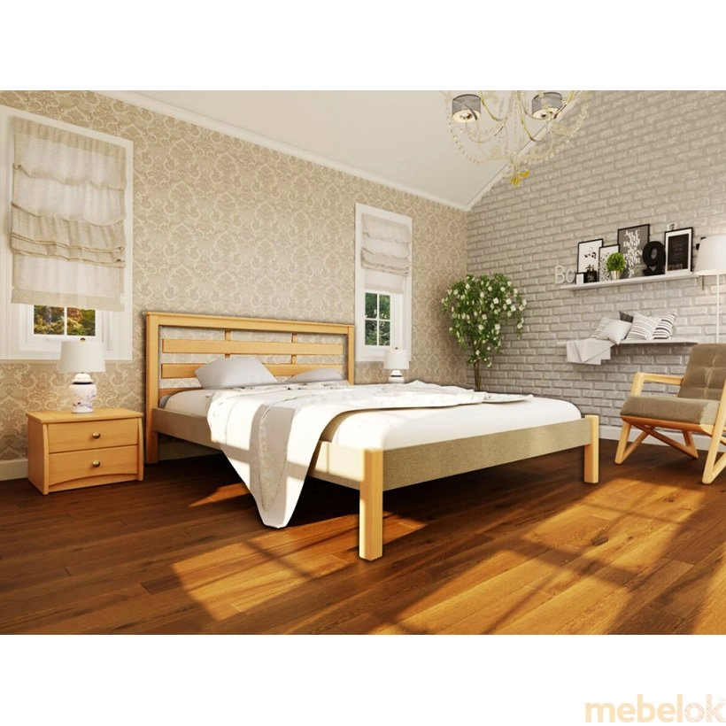 Ліжко Модерн Дерево Комби 160х200 см