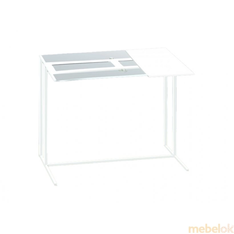 Стол приставной для ноутбука Comfort A600 clear 8/white/white