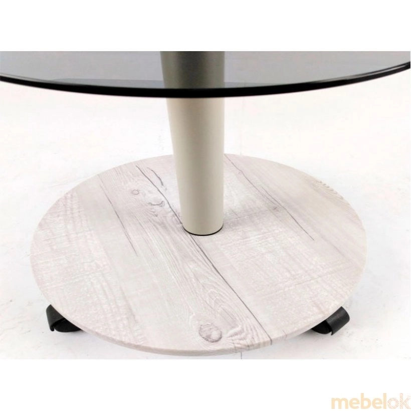 стіл з виглядом в обстановці (Стіл журнальний Bravo Light Kv6 gray-sosnak-bgs50)