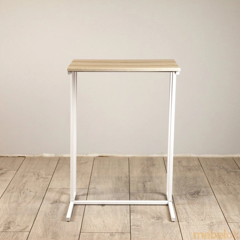 стіл з виглядом в обстановці (Стіл приставний для ноутбука Comfort A440 pepel/white)