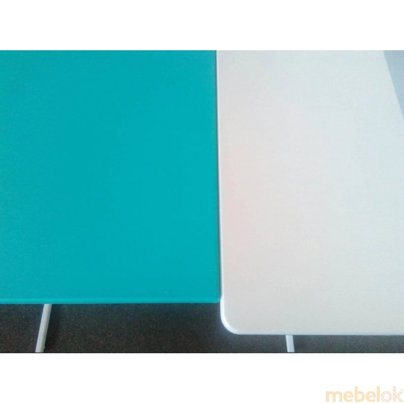Стіл для ноутбука Comfort A600 mint/white/white з іншого ракурсу