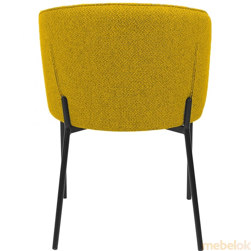 стілець з виглядом в обстановці (Стіл Laguna жовтий лимон)